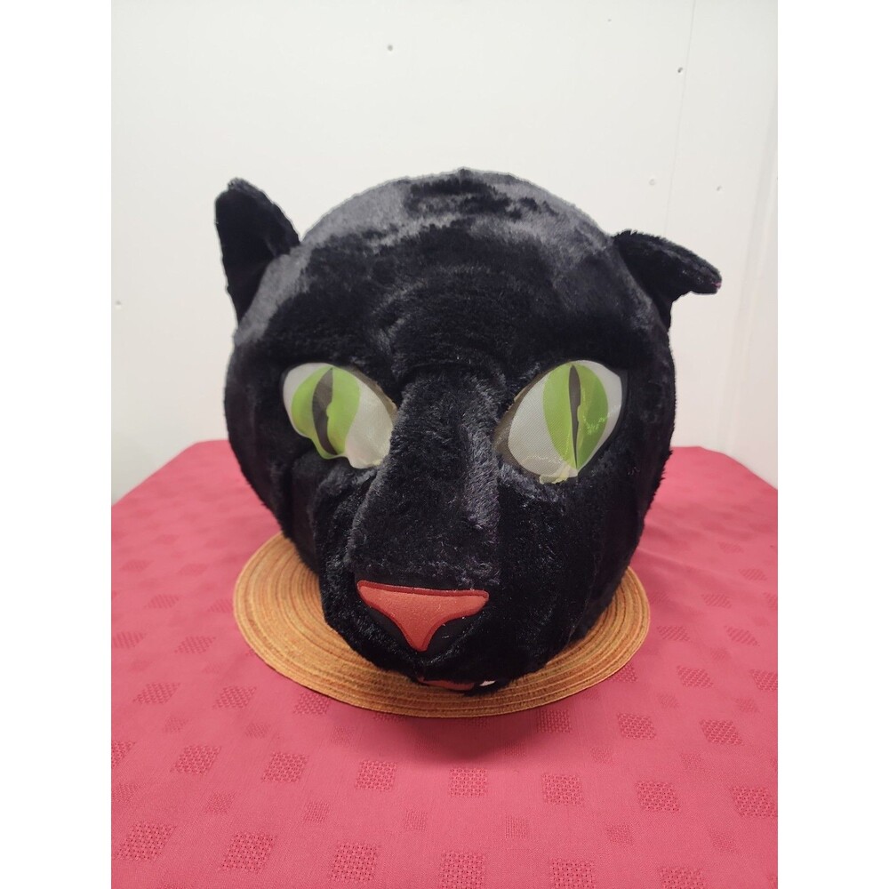 Dan Dee Big Greeter Head Black Plush Panther Head/Mask Halloween Cosplay Mascot
